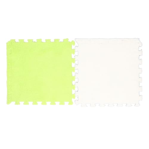 Teppichpuzzlematten für, Puzzle Teppich Plüsch Puzzle Schaumbodenmatte Plüsch Ineinandergreifende Teppichfliesen, Schaumbodenfliesen Teppichquadrate Spielen Matte Anti -Slip -Stichsäge von TARSHYRY