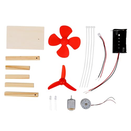 Windgenerator Spielzeug Bildungskit Einzigartiger Stromerzeuger 1,5 -V -Batterie Windgenerator Kit Windgenerator Spielzeugkit Generator Kit Stromgenerator Spielzeug Spielzeug von TARSHYRY