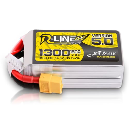 TATTU 4S LiPo Akku 1300mAh 14.8V 150C 4S Batterie mit XT60 Stecker Rline Series für Professional FPV Racing competitions TATTU 4S LiPo Akku 1300mAh 14.8V 150C 4S Batterie mit XT60 Stecker Rline Series für Professional FPV Racing competitions von TATTU