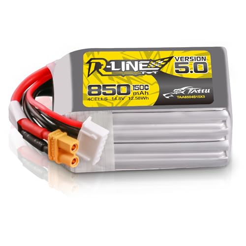 TATTU 4S Lipo Akku 850mAh 14.8V 150C 4S1P Battery mit XT30 Stecker für 3 bis 5 Zoll große FPV Drohnen TATTU 4S Lipo Akku 850mAh 14.8V 150C 4S1P Battery mit XT30 Stecker für 3 bis 5 Zoll große FPV Drohnen von TATTU