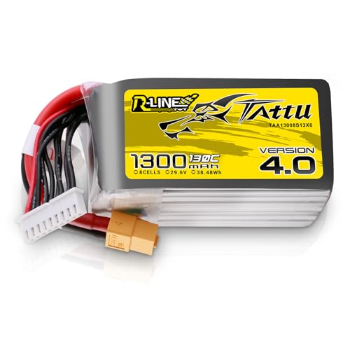 Tattu 8S Lipo Akku 1300mAh 29.6V 130C 8S1P akku mit XT60 Stecker für professional FPV racing competitions Tattu 8S Lipo Akku 1300mAh 29.6V 130C 8S1P akku mit XT60 Stecker für professional FPV racing competitions von TATTU