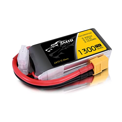 Tattu 3S Lipo Akku 3S 11.1V 1300mAh 75C XT60 Stecker Batterie Zellen für FPV UAV RC Flugzeug Auto Evader BX Quadcopter Hubschrauber LKW Boot Tattu 3S Lipo Akku 3S 11.1V 1300mAh 75C XT60 Stecker Batterie Zellen für FPV UAV RC Flugzeug Auto Evader BX Quadcopter Hubschrauber LKW Boot von TATTU