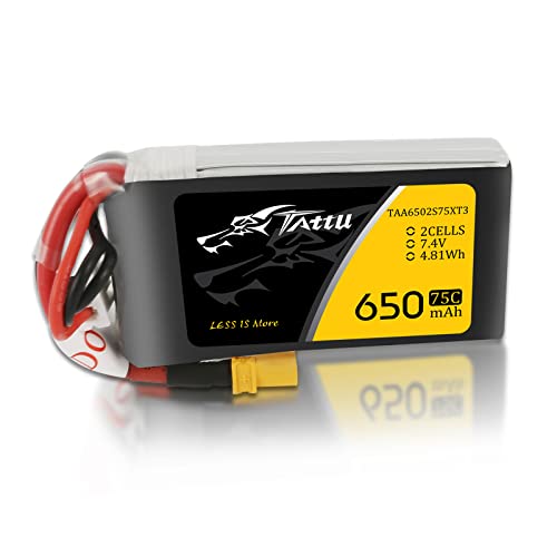 Tattu 2S 650mAh 7.4V 75C 2S1P Lipo Pack Akku mit XT30 Stecker für UAV Drohne FPV Rennen RC Quadrocopter Tattu 2S 650mAh 7.4V 75C 2S1P Lipo Pack Akku mit XT30 Stecker für UAV Drohne FPV Rennen RC Quadrocopter von TATTU