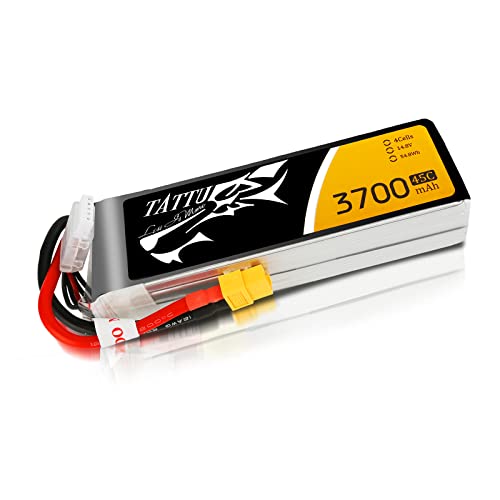 Tattu 4S LiPo Akku 3700mAh 14.8V 45C 4S Lipo Battery mit XT60 Stecker für FPV Racing Quad Copter Drone Flugzeug Flug Blackout Mini Spider Hex 330 360 Tattu 4S LiPo Akku 3700mAh 14.8V 45C 4S Lipo Battery mit XT60 Stecker für FPV Racing Quad Copter Drone Flugzeug Flug Blackout Mini Spider Hex 330 360 von Tattu