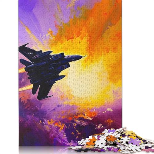 1000 Teile „Kämpfer in den Wolken“ für Erwachsene, schwieriges Puzzle aus Holz für Erwachsene, 1000 Teile (75 x 50 cm) von TBDUEPS