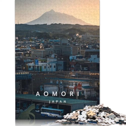 1000 Teile Aomori Japan für Erwachsene, schwierige Holzpuzzles, Puzzles für Erwachsene, Lernspiel, Herausforderungsspielzeug, 1000 Stück (75 x 50 cm) von TBDUEPS