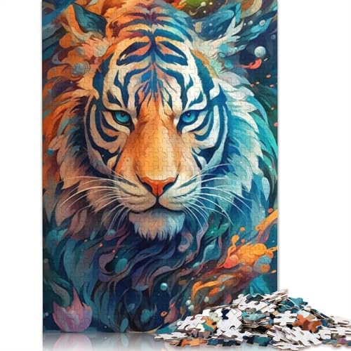 1000 Teile Bunte Tigertiere Holzpuzzles Holzpuzzles für Erwachsene und Jugendliche ab 12 Jahren 1000 Stück (75 x 50 cm) von TBDUEPS