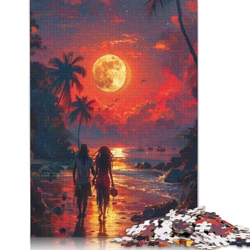 1000 Teile Holzpuzzle im psychedelischen Manga-Stil, Holzpuzzles für Erwachsene und Jugendliche ab 12 Jahren, 1000 Stück (75 x 50 cm) von TBDUEPS