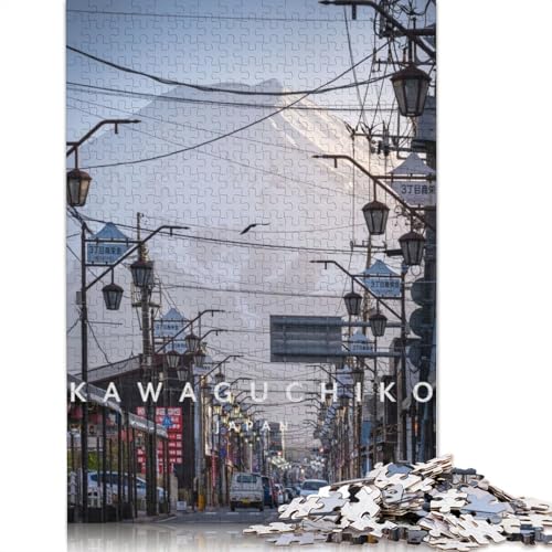 1000 Teile Kawaguchiko Japan für Erwachsene, schwierige Holzpuzzles, Puzzles für Erwachsene, Lernspiel, Herausforderungsspielzeug, 1000 Stück (75 x 50 cm) von TBDUEPS