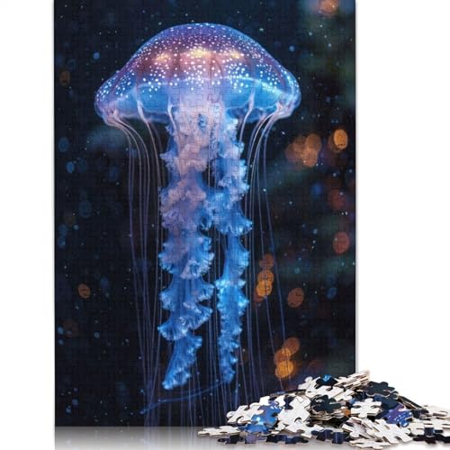1000 Teile Leuchtende Quallen Grace Puzzle, Schwierigkeitsgrad Erwachsene, Lernspielzeug, Spiele, 1000 Stück (75 x 50 cm) von TBDUEPS