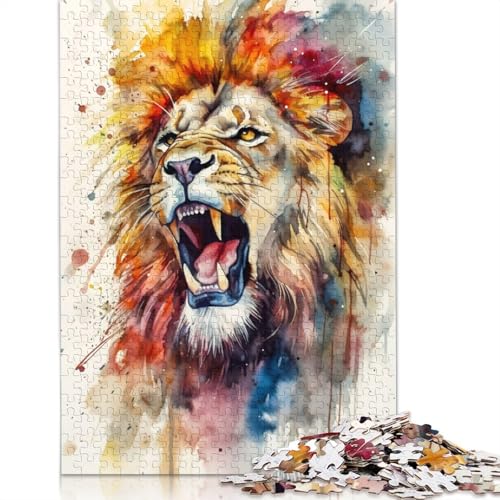 1000 Teile Puzzle „Süßes Tier ist wütend“, Schwierigkeitsgrad für Erwachsene, entspannendes Spiel, Spielzeug, 1000 Teile (75 x 50 cm) von TBDUEPS