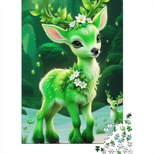 1000 Teile Tierkunst-Elch-Holzpuzzles, Holzpuzzles für Erwachsene und Jugendliche ab 12 Jahren, 1000 Teile (38 x 26 cm) von TBDUEPS