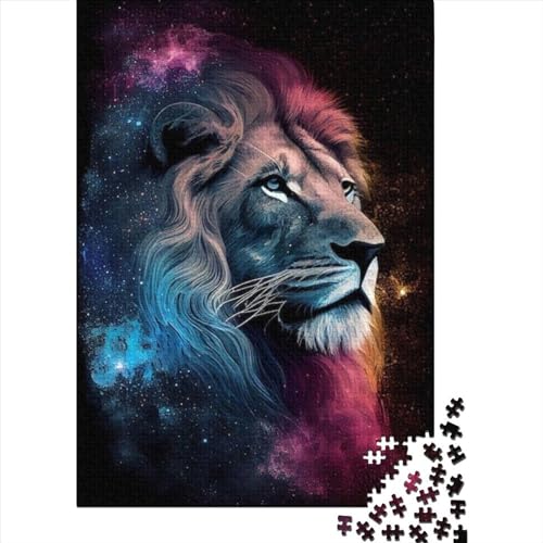 1000 Teile Tierkunst-Löwen-Holzpuzzles, Holzpuzzles für Erwachsene und Jugendliche ab 12 Jahren, 1000 Teile (38 x 26 cm) von TBDUEPS