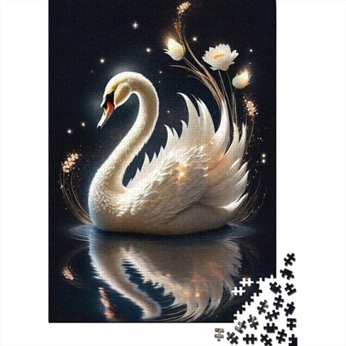 1000 Teile Tierkunst Vogel für Erwachsene Schwieriges Puzzle Holzpuzzle für Erwachsene 1000 Teile (38 x 26 cm) von TBDUEPS