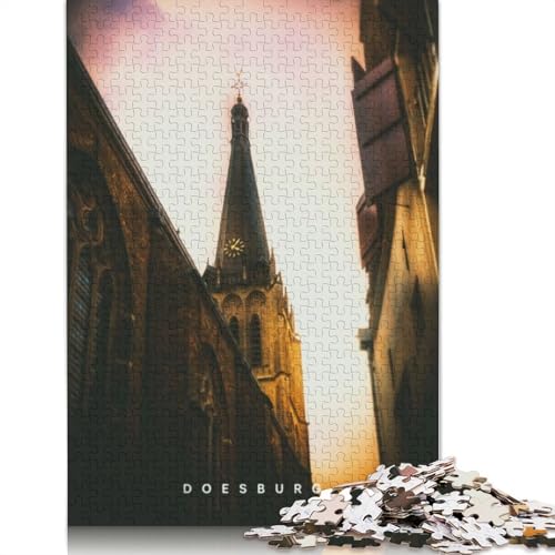 1000-teiliges Doesburg-Puzzle für Erwachsene, Puzzle, Puzzles für Erwachsene, Lernspielzeug, 1000 Teile (75 x 50 cm) von TBDUEPS