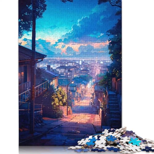 1000-teiliges Downhill-Puzzle für Erwachsene, schwierige Puzzles für Erwachsene, Lernspiel, Herausforderungsspielzeug, 1000 Stück (75 x 50 cm) von TBDUEPS