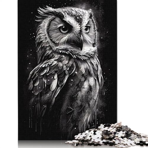 1000-teiliges Eulen-Puzzle, Schwierigkeitsgrad: Puzzle, Lernspiel, Spielzeug, 1000 Stück (75 x 50 cm) von TBDUEPS