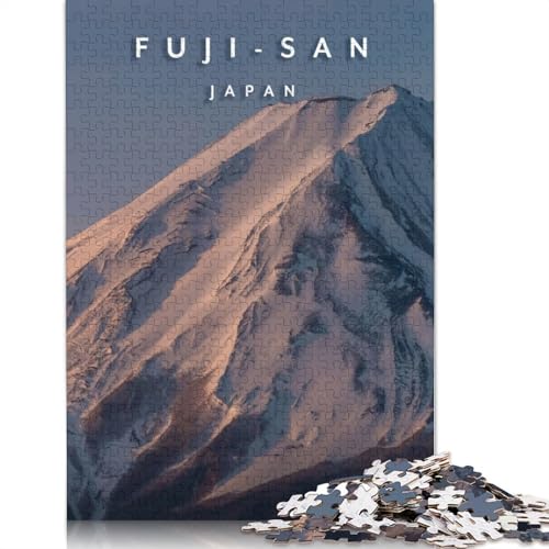 1000-teiliges Fuji San Top-Puzzle für Erwachsene, Puzzle für Erwachsene und Jugendliche, Lernspiel, 1000 Teile (75 x 50 cm) von TBDUEPS