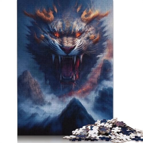 1000-teiliges Galaxy Art Lion-Puzzle für Erwachsene, Holzpuzzle für Erwachsene, für Familienspaß und Spieleabend, 1000 Teile (75 x 50 cm) von TBDUEPS