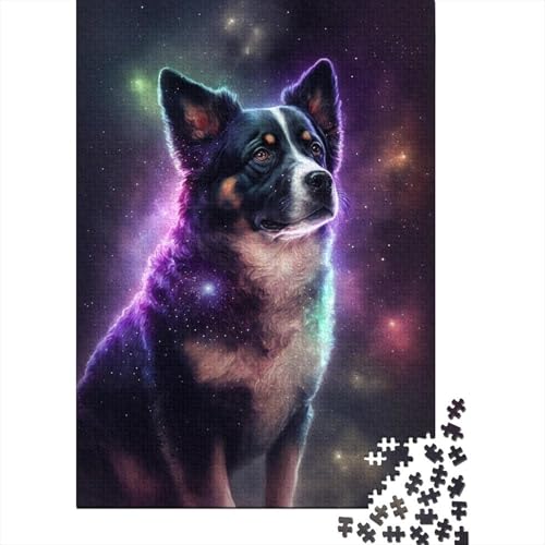 1000-teiliges Galaxy Art Shepherd-Puzzle für Erwachsene, Puzzle, Lernspiel, Herausforderungsspielzeug, 1000 Stück (38 x 26 cm) von TBDUEPS