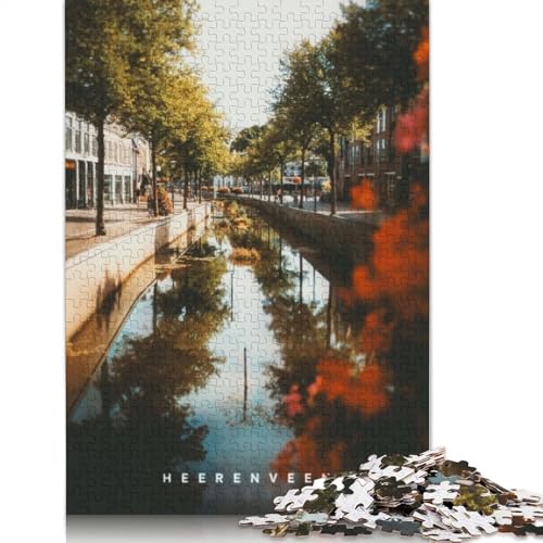 1000-teiliges Heerenveen-Puzzle für Erwachsene, Holzpuzzles für & Teenager, Familienunterhaltungsspielzeug, 1000 Stück (75 x 50 cm) von TBDUEPS