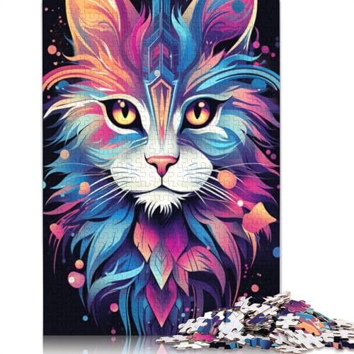1000-teiliges Katzen-Puzzle für Erwachsene und Teenager, Lernspiele für zu Hause, DIY-Spielzeug, 1000 Stück (75 x 50 cm) von TBDUEPS
