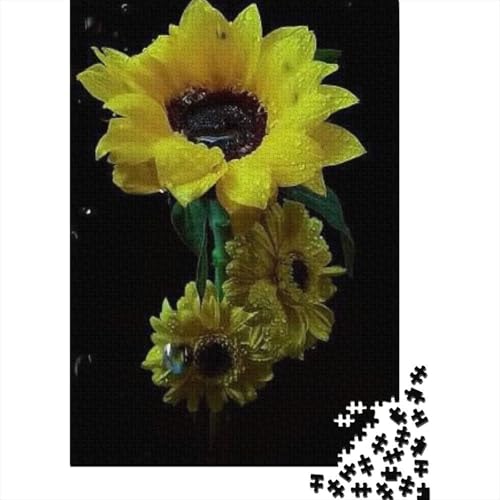 1000-teiliges Kunst-Blumen-Puzzle für Erwachsene, Puzzle für Erwachsene und Jugendliche ab 12 Jahren, 1000 Teile (38 x 26 cm) < von TBDUEPS
