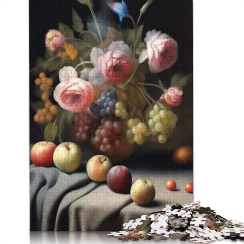 1000-teiliges Kunst-Blumen-Puzzle für Erwachsene und Jugendliche, Lernspielzeug aus Holz, 1000 Teile (75 x 50 cm) von TBDUEPS