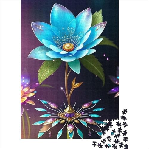 1000-teiliges Kunst-Blumen-Puzzle für Erwachsene und Teenager, 1000 Teile (38 x 26 cm) von TBDUEPS