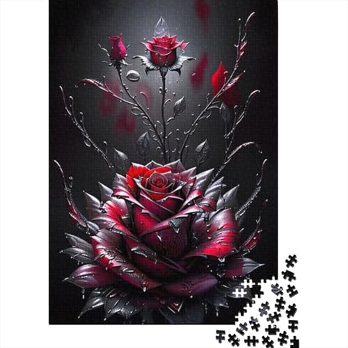 1000-teiliges Kunst-Blumen-Puzzle für Erwachsene und Teenager, 1000 Teile (38 x 26 cm) von TBDUEPS