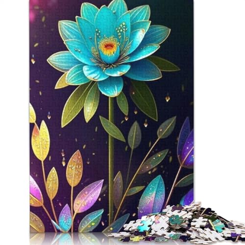 1000-teiliges Kunstblumen-Puzzle für Erwachsene, Puzzle, Erwachsenen-Puzzle, Heimdekoration, Puzzle-Spielzeug, 1000 Stück (75 x 50 cm) von TBDUEPS
