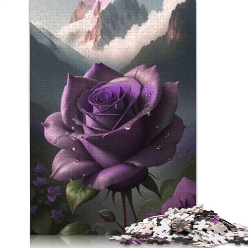 1000-teiliges Kunstblumen-Puzzle für Erwachsene und Jugendliche, Holzpuzzle, nachhaltiges Puzzle für Erwachsene, Spiele 1000 Teile (75 x 50 cm) von TBDUEPS