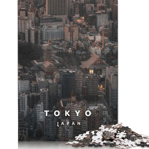 1000-teiliges Luftbild-Puzzle von Asakusa für Erwachsene, Holzpuzzles für Erwachsene und Jugendliche ab 12 Jahren, 1000 Teile (75 x 50 cm) von TBDUEPS
