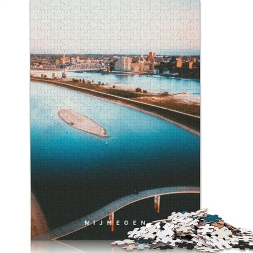 1000-teiliges Nijmegen-Puzzle für Erwachsene und Teenager, Holzpuzzles für Erwachsene, Heimdekoration, Puzzlespielzeug, 1000 Stück (75 x 50 cm) von TBDUEPS