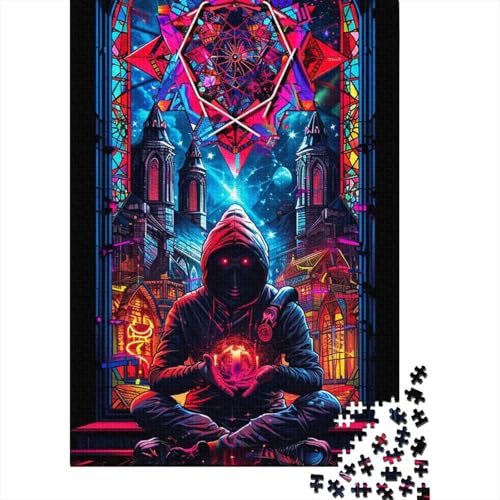 1000-teiliges Ninja-in-The-Dark-Puzzle für Erwachsene, Puzzle, Erwachsenen-Puzzle, Heimdekoration, Puzzle-Spielzeug, 1000 Teile (38 x 26 cm) von TBDUEPS