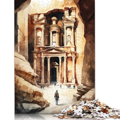 1000-teiliges Petra Charm Aquarell-Puzzle für Erwachsene, Holzpuzzles für Erwachsene und Jugendliche ab 12 Jahren, 1000 Teile (75 x 50 cm) von TBDUEPS