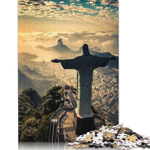 1000-teiliges Puzzle „Rio de Janeiro, Brasilien“ für Erwachsene und Teenager, Puzzle für Erwachsene, Lernspiel für Erwachsene, 1000 Teile (75 x 50 cm) von TBDUEPS