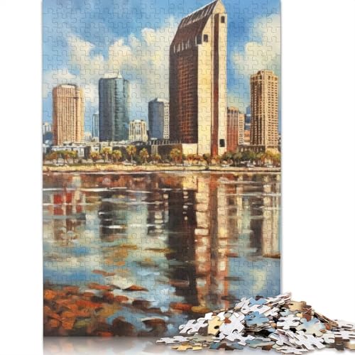 1000-teiliges Puzzle „San Diego Beauty USA“ für Erwachsene, Puzzle für Erwachsene und Jugendliche, Lernspiel, 1000 Teile (75 x 50 cm) von TBDUEPS