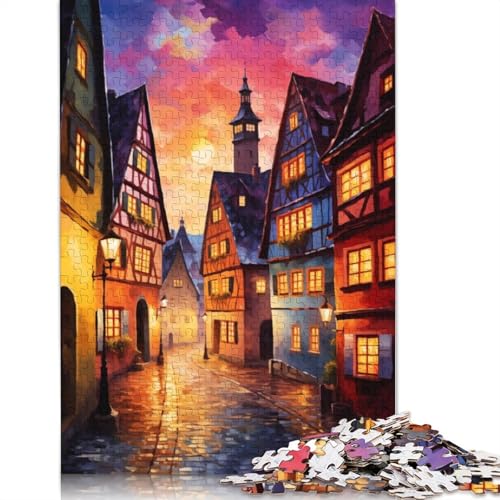 1000-teiliges Puzzle „Schöner bayerischer Sonnenaufgang“ für Erwachsene, Holzpuzzles für Familienunterhaltungsspielzeug, 1000 Stück (75 x 50 cm) von TBDUEPS