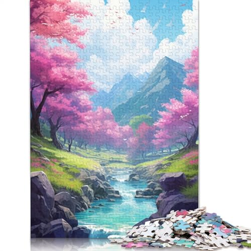 1000-teiliges Puzzle „Springs in The Lake“ für Erwachsene und Teenager, 1000 Teile (75 x 50 cm) von TBDUEPS