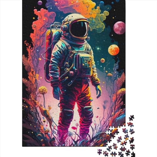 1000-teiliges Puzzle für Erwachsene, Farb-Astronauten-Puzzle, Dekompressionsspiel, Spielzeug-Puzzle, Geburtstagsgeschenke, 1000 Teile (75 x 50 cm) von TBDUEPS