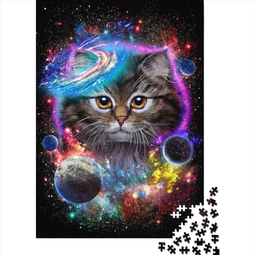 1000-teiliges Puzzle für Erwachsene, Katze im Weltraum, Kosmos 1, Puzzle, Dekompressionsspiel, Spielzeug, Puzzle, Geburtstagsgeschenke, 1000 Teile (75 x 50 cm) von TBDUEPS