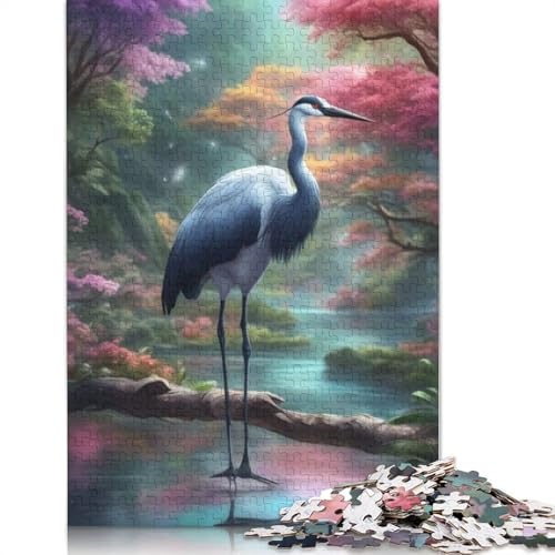 1000-teiliges Puzzle für Erwachsene mit Tierkunst und Vogelmotiv, Holzpuzzle für Erwachsene, Lernspiel, Herausforderungsspielzeug, 1000 Stück (75 x 50 cm) von TBDUEPS