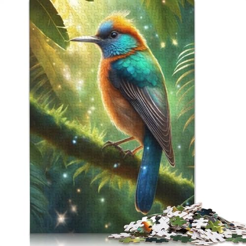 1000-teiliges Puzzle für Erwachsene mit Tierkunst und Vogelmotiv, Holzpuzzle für Erwachsene, Lernspiel, Herausforderungsspielzeug, 1000 Stück (75 x 50 cm) von TBDUEPS