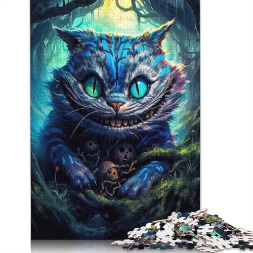 1000-teiliges Puzzle mit Galaxie-Kunst und Katze, für Erwachsene und Teenager, Holzpuzzle, 1000 Teile (75 x 50 cm) von TBDUEPS