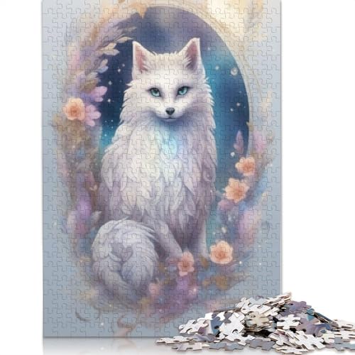 1000-teiliges Puzzle mit Tierkunst-Fuchsmotiv für Erwachsene, Puzzles, Lernspielzeug, 1000 Stück (75 x 50 cm) von TBDUEPS