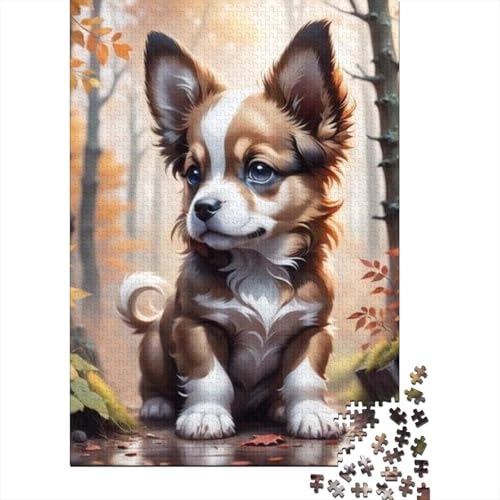 1000-teiliges Puzzle mit Tierkunst und Hunden für Erwachsene, Puzzle, Puzzle für Erwachsene, Heimdekoration, Puzzle-Spielzeug, 1000 Stück (38 x 26 cm) von TBDUEPS