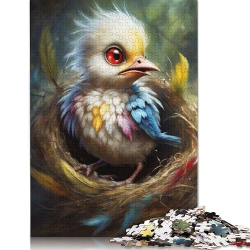 1000-teiliges Puzzle mit Tierkunst und Vögeln für Erwachsene, Holzpuzzles für Teenager, Geschenke, einzigartige Heimdekoration und Geschenke, 1000 Stück (75 x 50 cm) von TBDUEPS