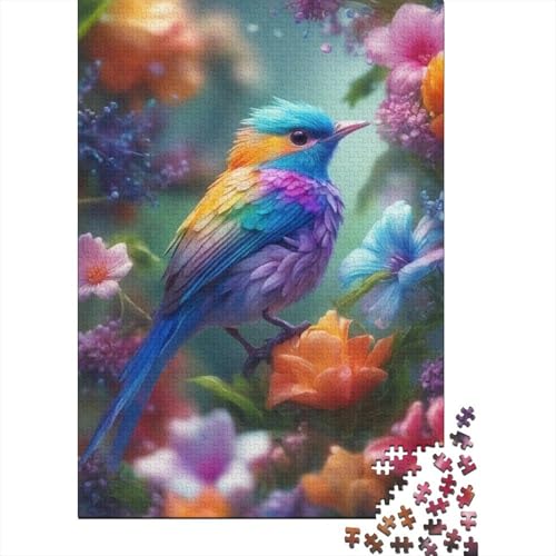 1000-teiliges Puzzle mit Tierkunst und Vögeln für Erwachsene, Puzzle, Puzzle für Erwachsene, Heimdekoration, Puzzle-Spielzeug, 1000 Stück (38 x 26 cm) von TBDUEPS