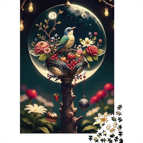 1000-teiliges Puzzle mit Tierkunst und Vögeln für Erwachsene und Jugendliche, Holzpuzzle, Lernspiel, Herausforderung, Spielzeug, Geburtstagsgeschenke, 1000 Stück (38 x 26 cm) von TBDUEPS